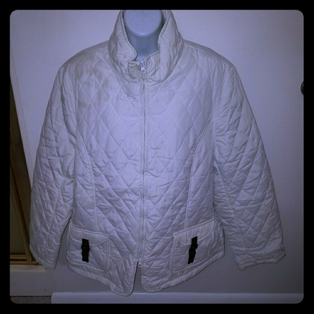 Women's coat Brand New - white and brown